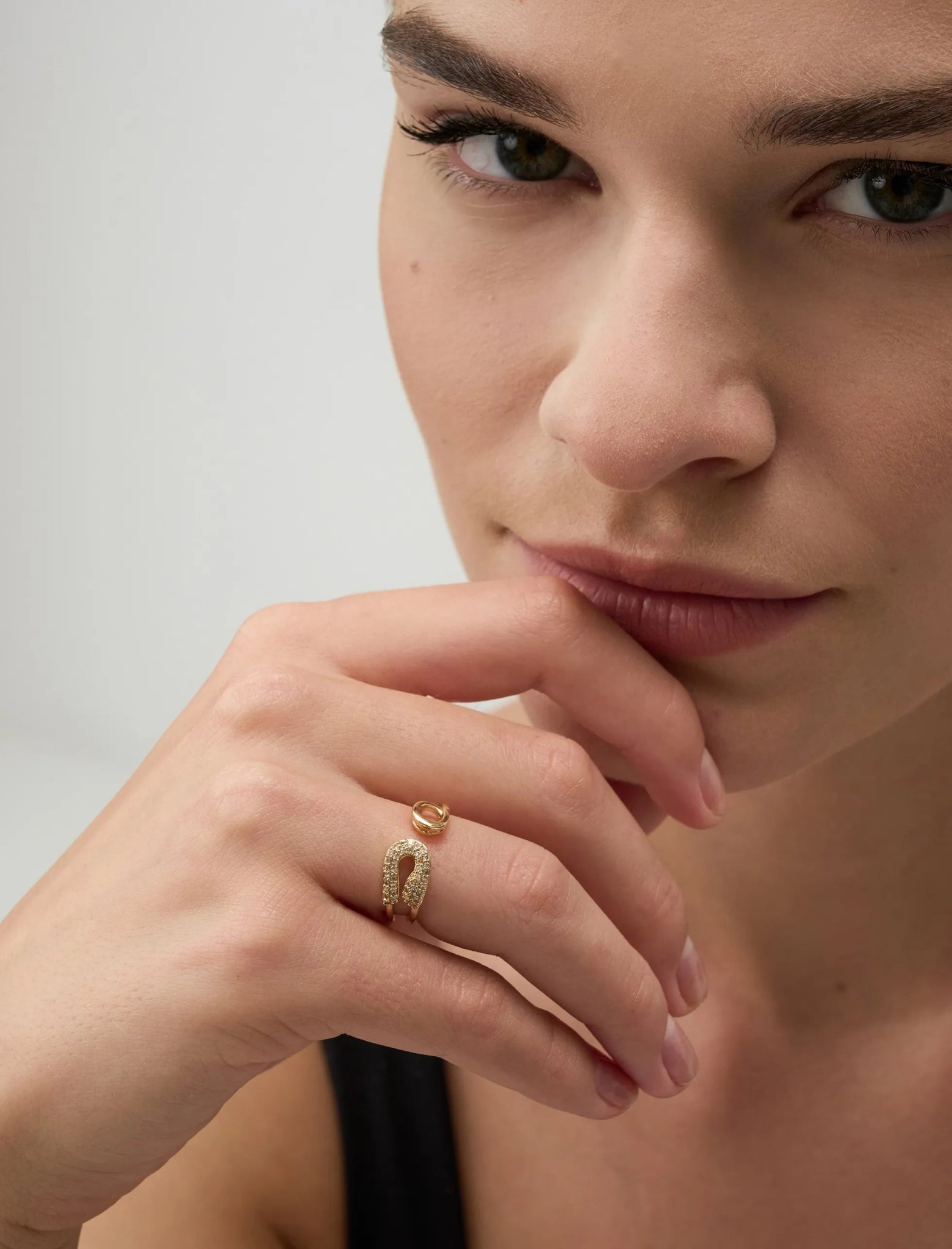 Yellow Shiny Stone Ring - Lebbse