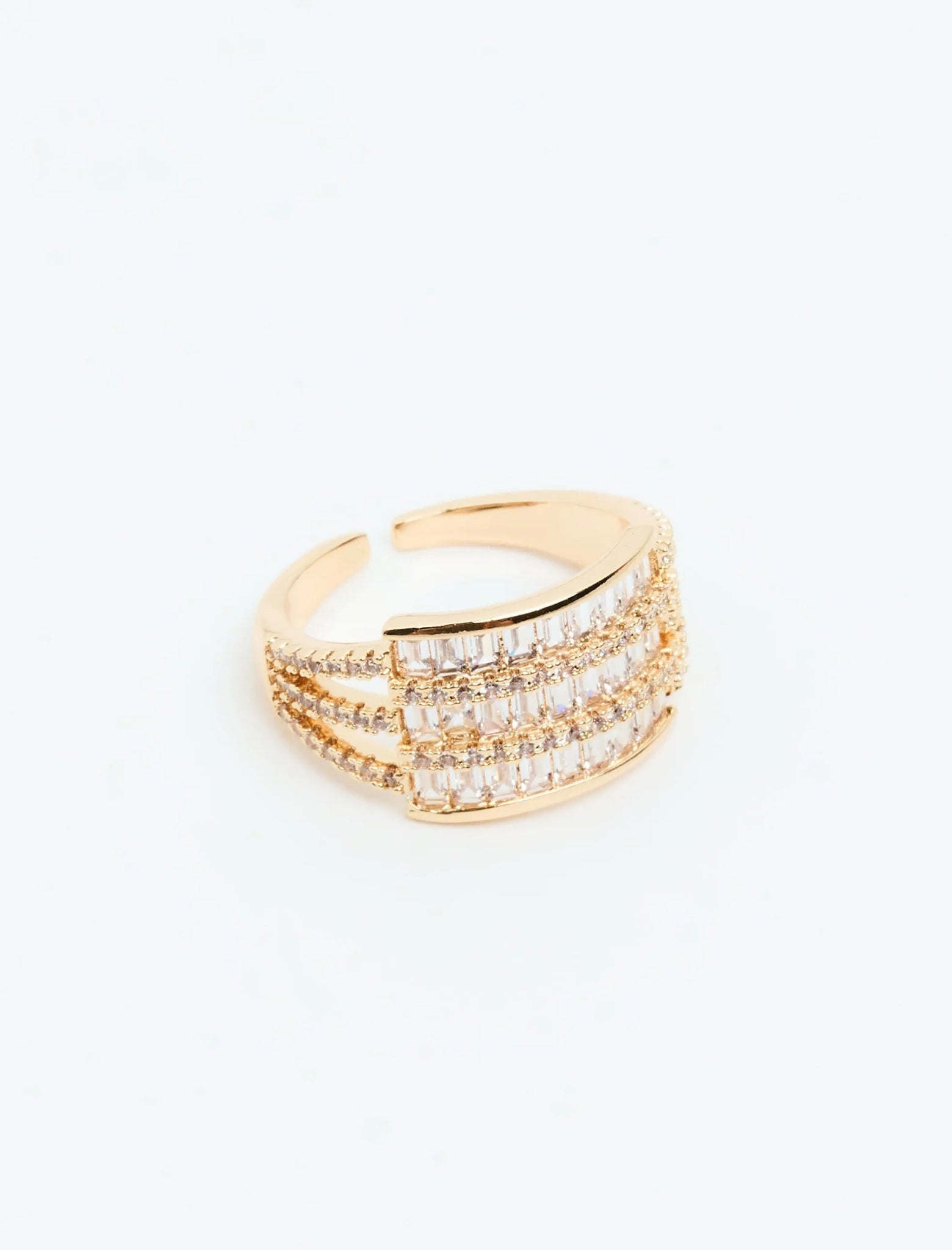 Yellow Shiny Stone Ring - Lebbse