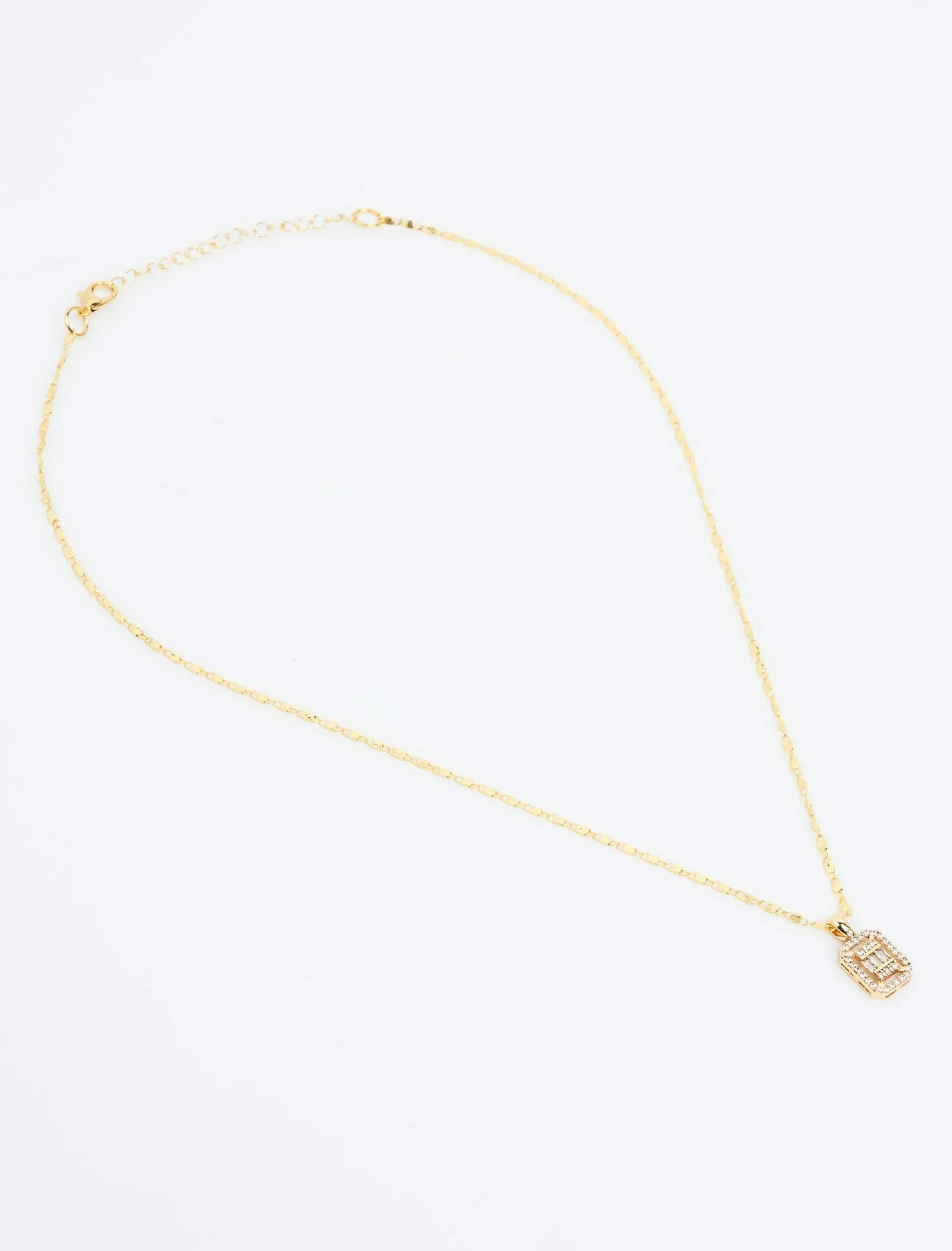 Yellow Zircon Stone Figured Necklace - Lebbse