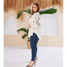 Back And Sleeves Phoenix Embroidered Kimono - Lebbse