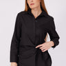 قميص مخطط اسود - BLACK BANDED SHIRT