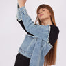 BLACK JEAN DETAIL TWST SWEAT - Lebbse