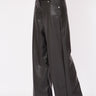 Black Leather Design Trousers - Lebbse