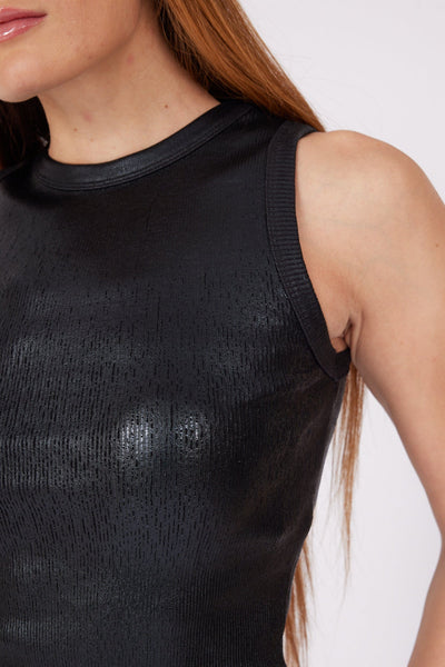 BLACK SHINY METALLIC ATHLET - Lebbse