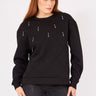 Black Shirt Detailed Design Sweat - Lebbse