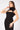 Black Window Collar Long Dress - Lebbse