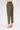 Brown Front Pocket Detail Carrot Pants - Lebbse