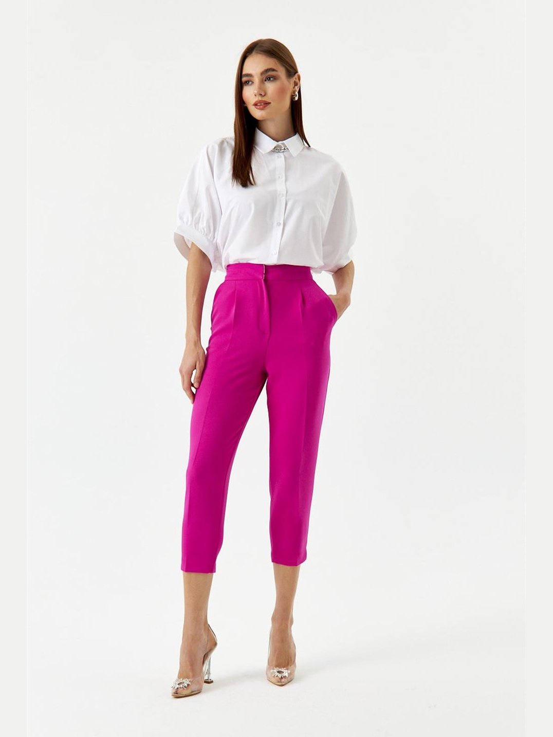 CARROT FIT DARK PINK WOMEN'S PANTS - Lebbse