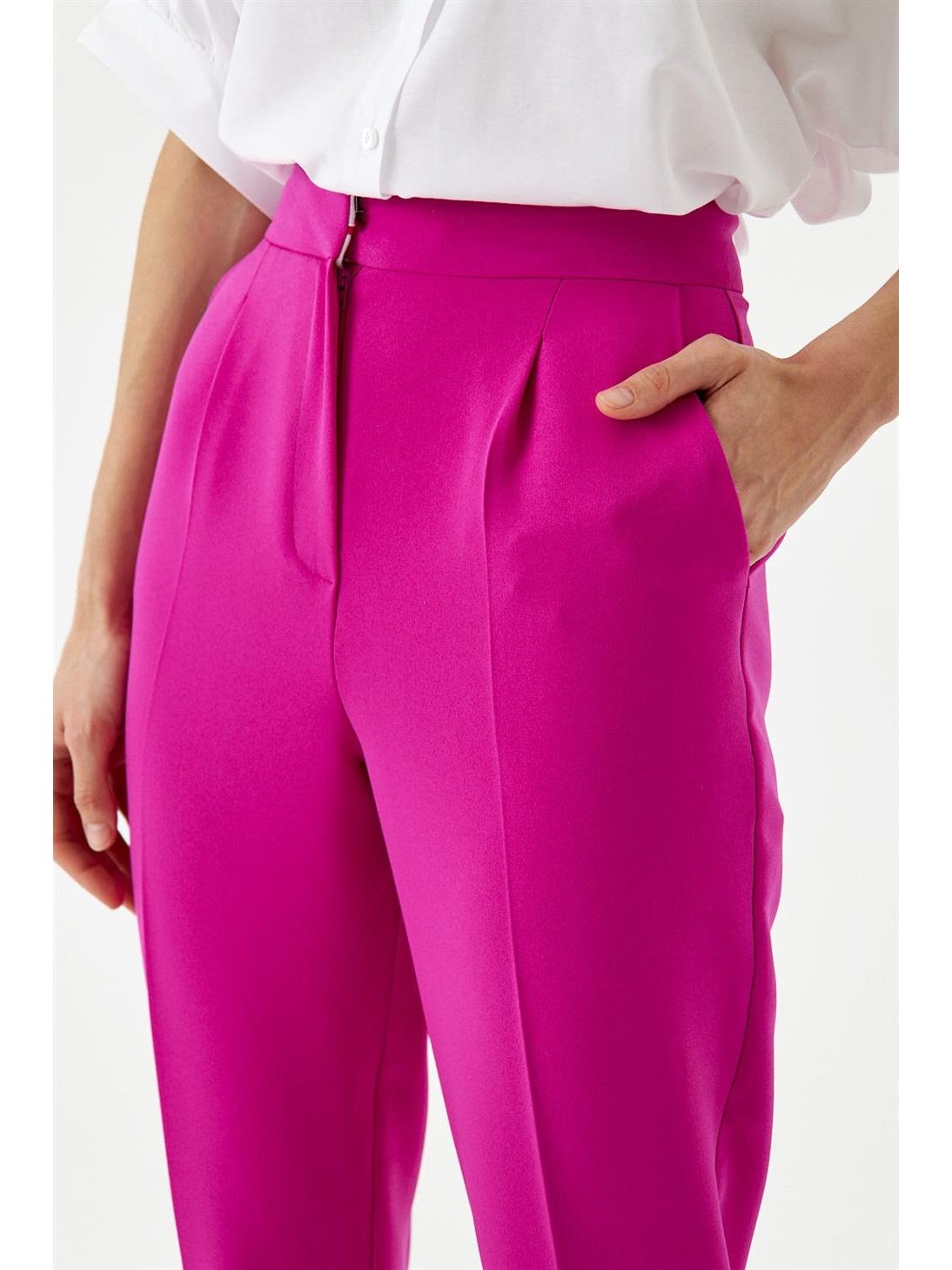 CARROT FIT DARK PINK WOMEN'S PANTS - Lebbse