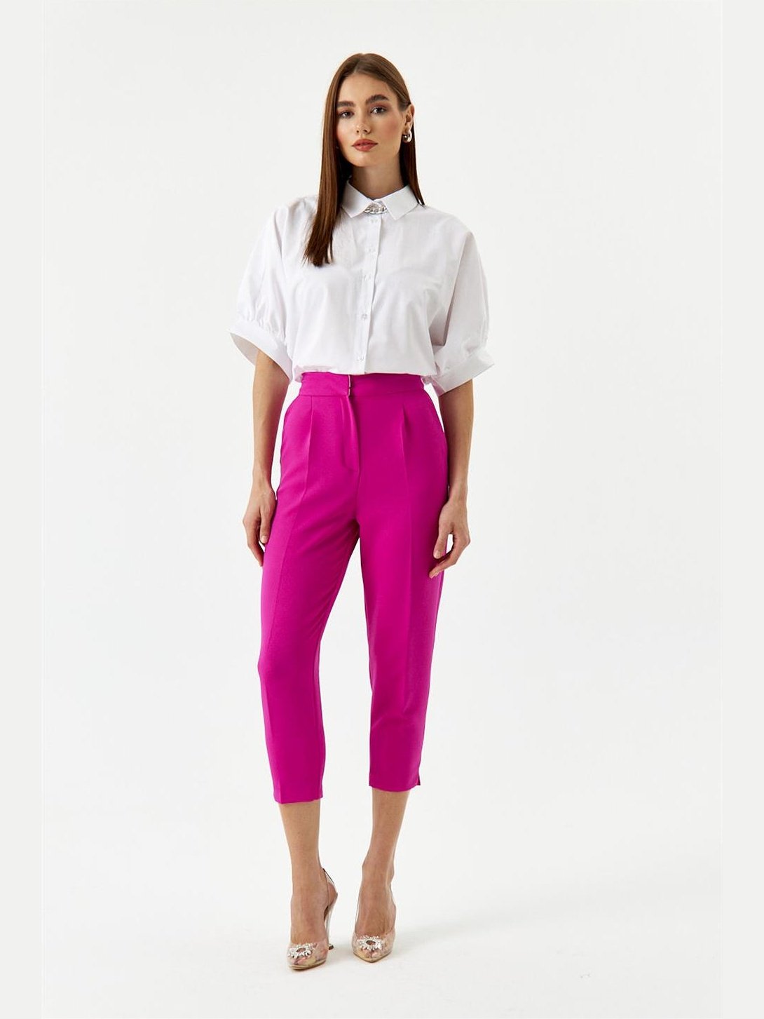 CARROT FIT DARK PINK WOMEN'S PANTS - Lebbse