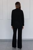 Chestnut Knitwear Suit - BLACK - Lebbse
