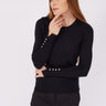 Crew Neck Sleeve Detail Knitwear - Lebbse