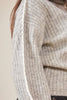 Crochet Detailed Turtleneck Sweater Gray - Lebbse