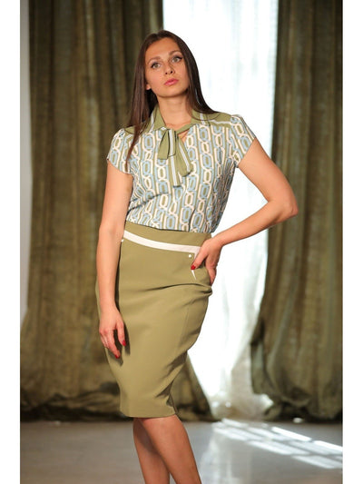 DARK GREEN SKIRT - Lebbse