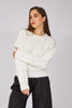 Ecru Pearl Detail Sweater - Lebbse