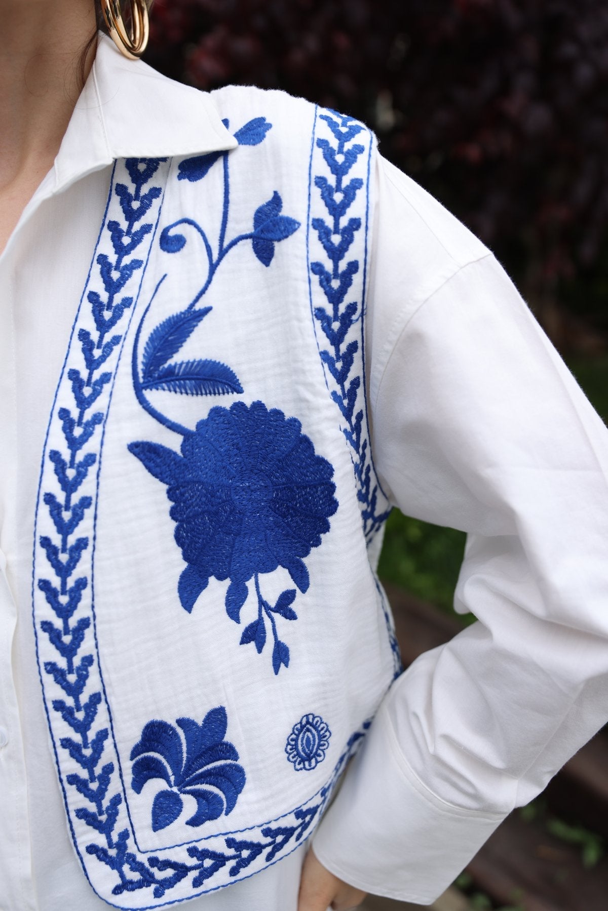 Ethnic Pattern Design Vest - Lebbse