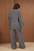Gray Knitwood Rubed Suit - Lebbse