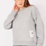 GRAY PLAIN BASIC SWEATER - Lebbse