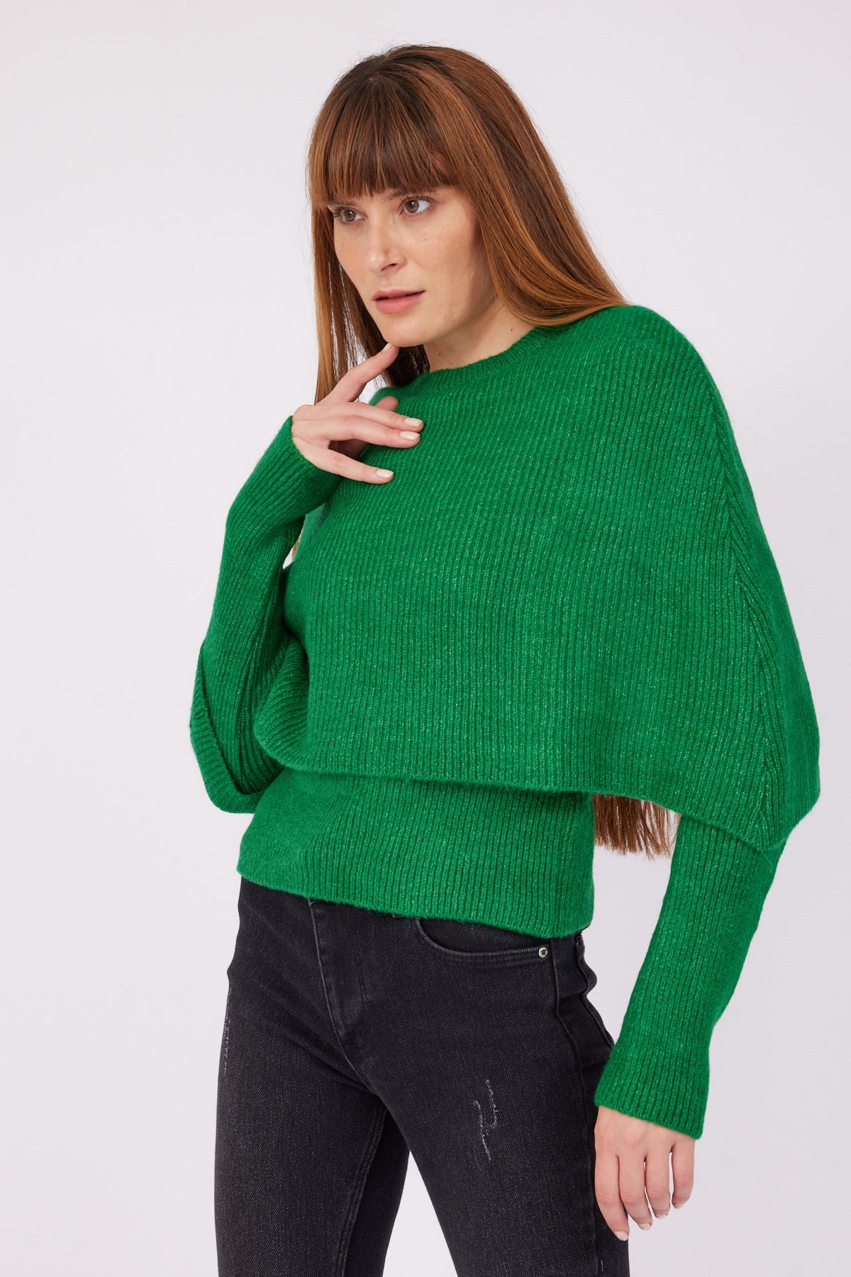 GREEN DESIGN SWEATER - Lebbse