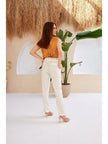 High Waisted Casual Trousers - Lebbse