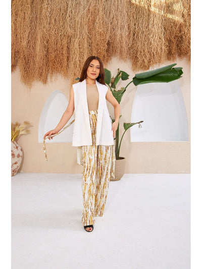 High Waisted Casual Trousers - Lebbse