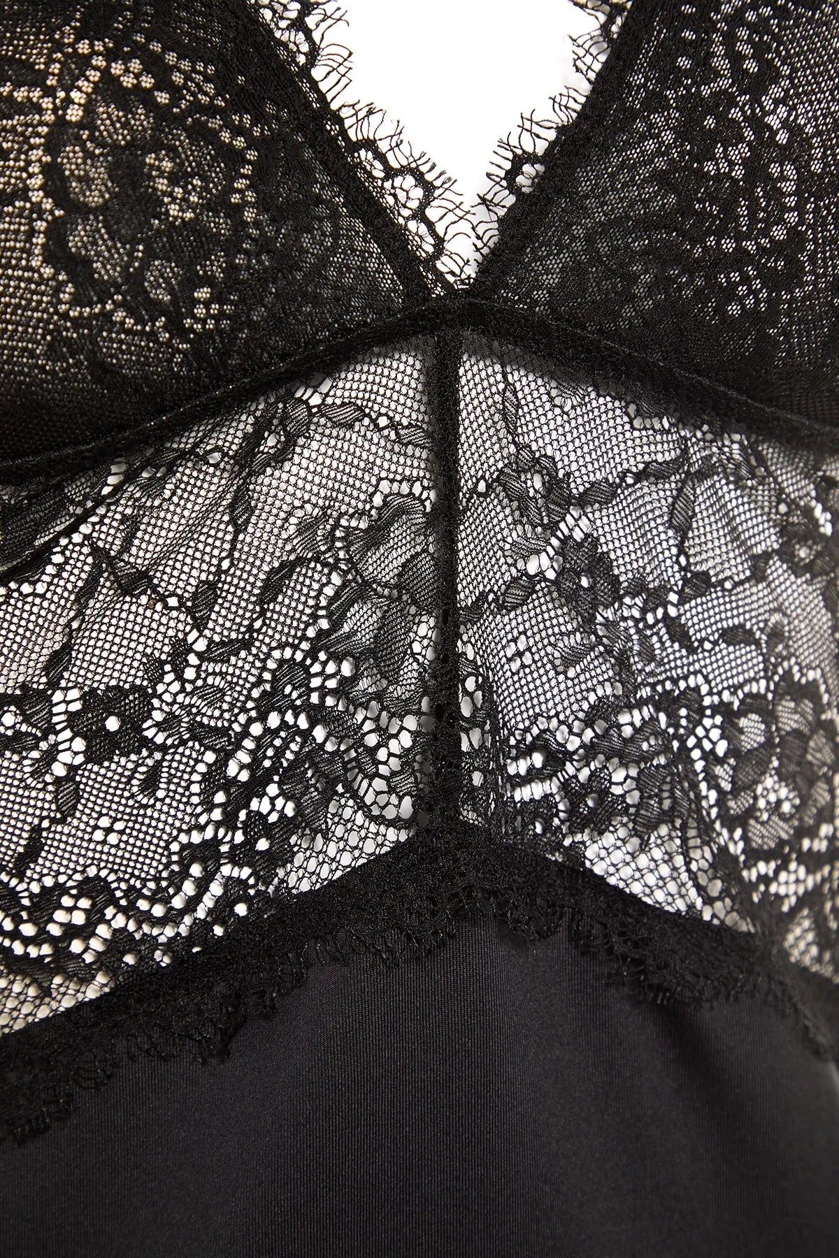 Lace Detailed Fantasy Nightgown - Lebbse
