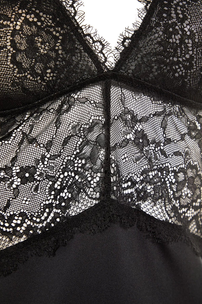 Lace Detailed Fantasy Nightgown - Lebbse