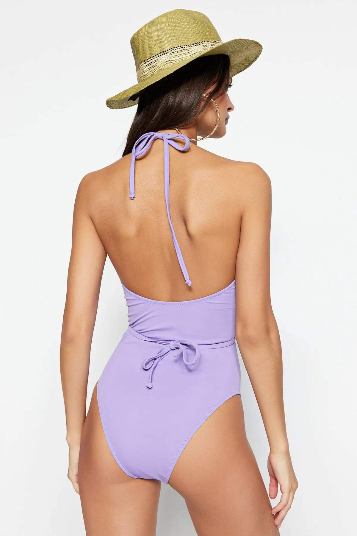 Lilac Ribbed Swimsuit - Lebbse