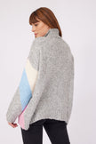 Patterned Half Turtlean Sweater - Lebbse