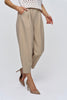 Pleated Shalwar Beige Women's Trousers - Lebbse