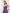 Purple Strap Draped Detailed Dress - Lebbse