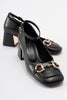 RISUS Black Women's Heeled Shoes - Lebbse