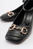 RISUS Black Women's Heeled Shoes - Lebbse