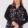 قميص نسائي اوفرسايز مطرز - SEQUINED OVERSIZE SHIRT