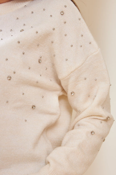Sprinkled Stone Detailed Knitwear - Lebbse