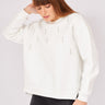 White Back Shirt Detailed Design Sweat - Lebbse