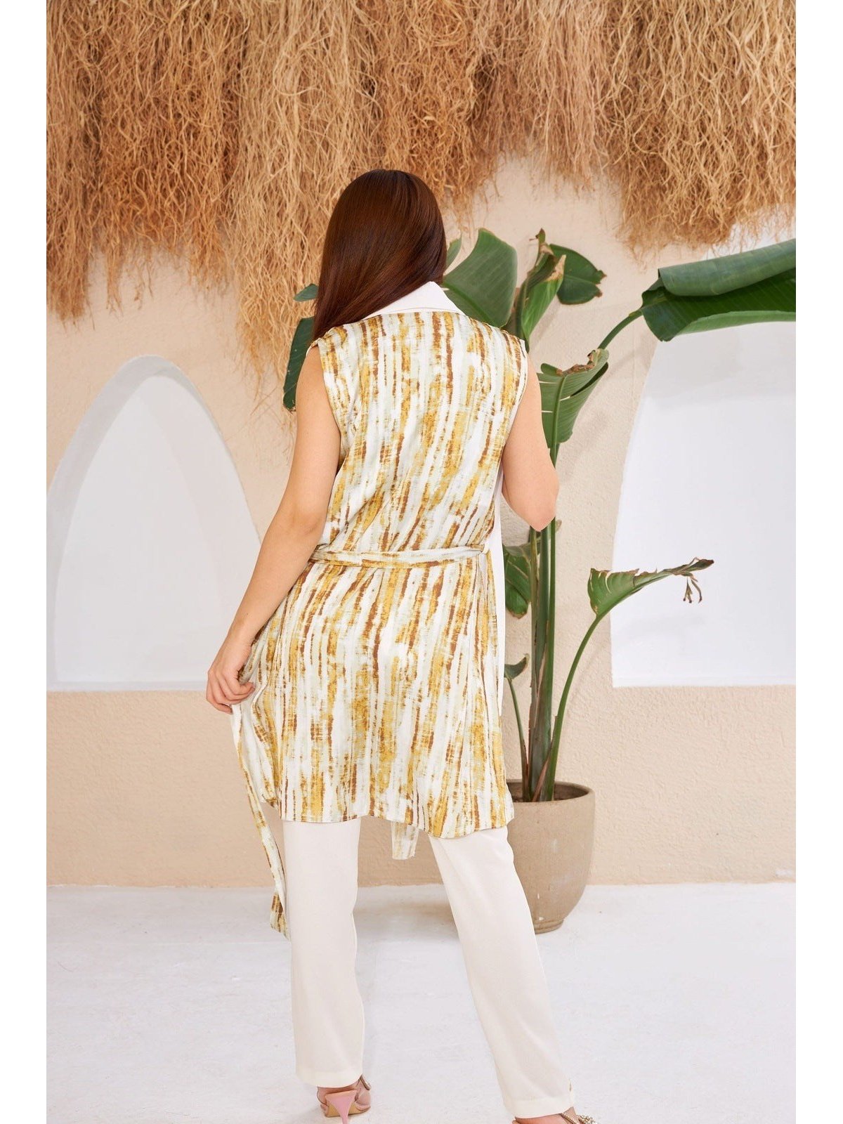 White Casual Vest - Lebbse