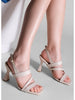 Women's Heeled Shoes Betas - Beige - Lebbse