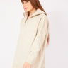 ZIPPERED LIGHT BEIGE KNITWEAR - Lebbse